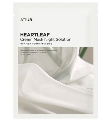 ANUA HEARTLEAF CREAM MASK NIGHT SOLUTION 25ml (1PC)