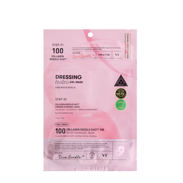 VT Cosmetics COLLAGEN REEDLE SHOT 100 2STEP HYDROGEL MASK
