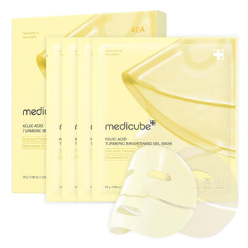 MediCube KOJIC ACID TURMERIC BRIGHTENING GEL MASK (4EA)