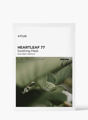 ANUA HEARTLEAF 77 SOOTHING SHEET MASK 25ml_GLB (10PCS)