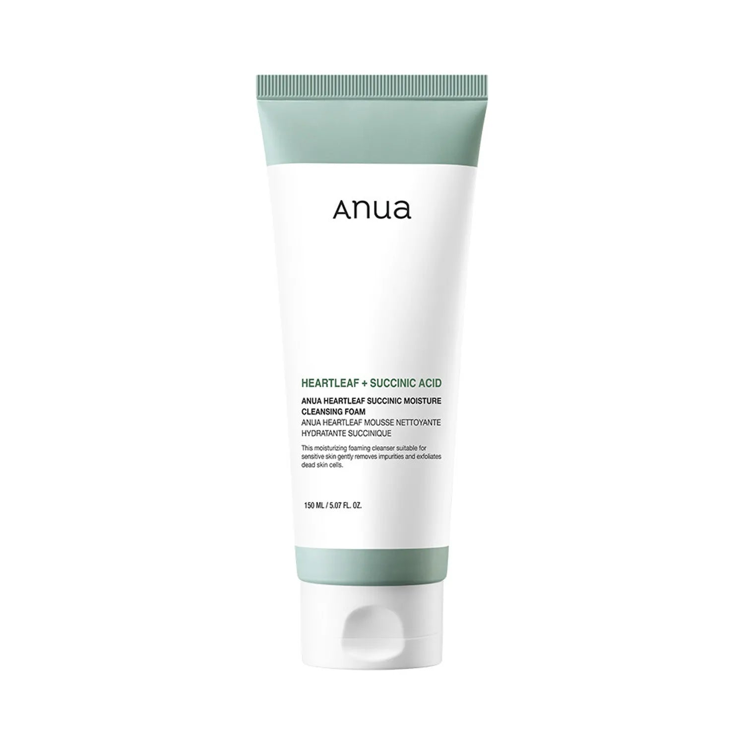 ANUA HEARTLEAF SUCCINIC MOISTURE CLEANSING FOAM 150ml