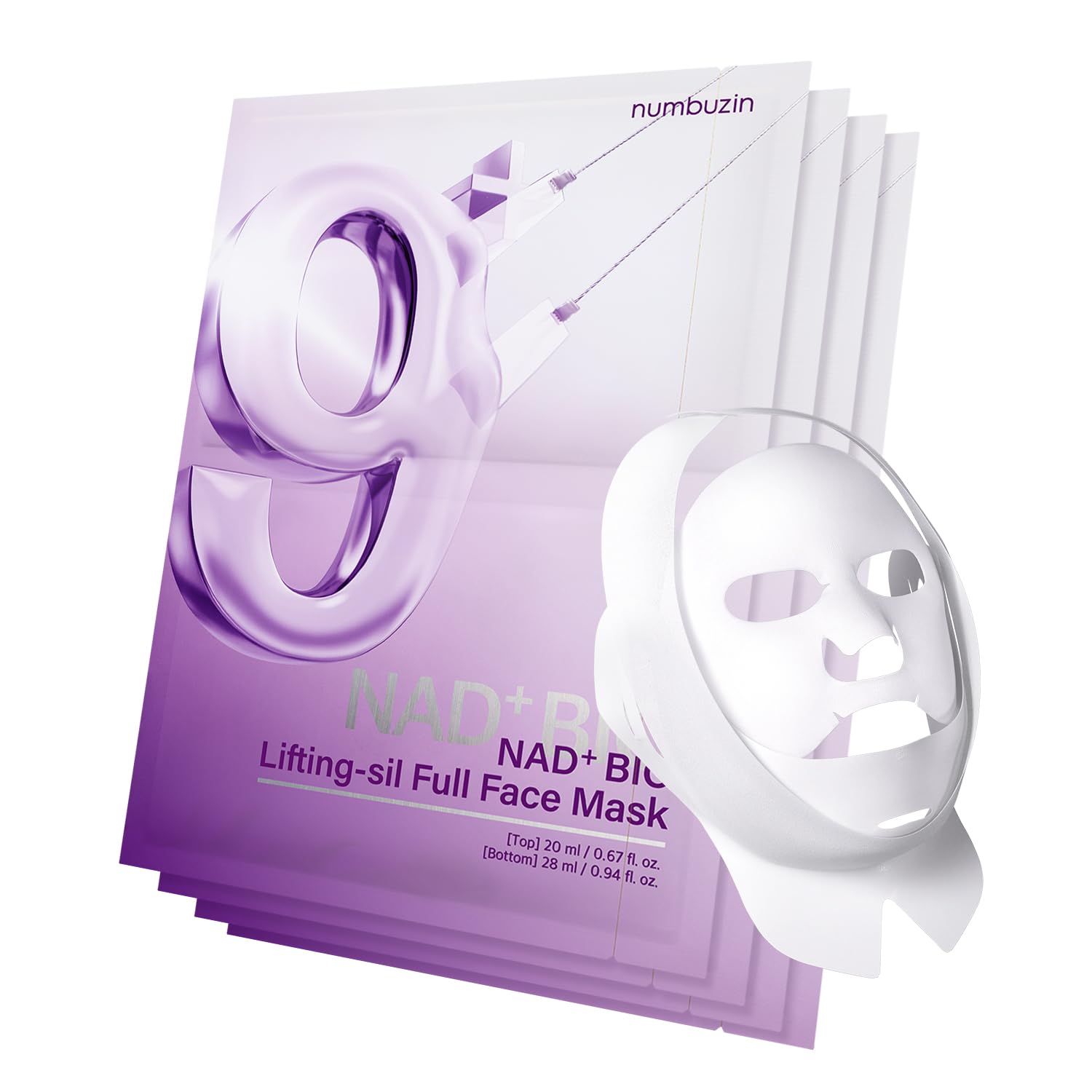 Nambuzin No. 9 NAD Bio Lifting-sil Full Face Pack Sheet (4ea+GWP)