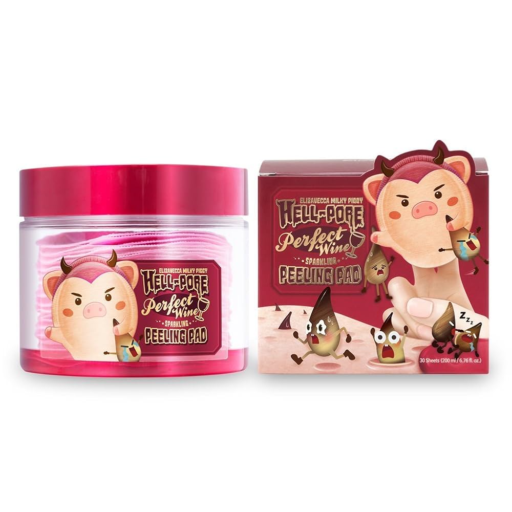 Elizavecca Hell-Pore Perfect Wine Sparkling Peeling Pad