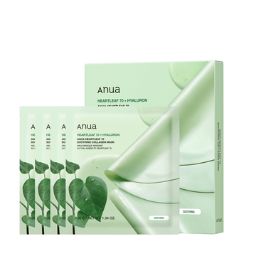 ANUA HEARTLEAF 70 SOOTHING COLLAGEN MASK 38g (1ea) × 4SET