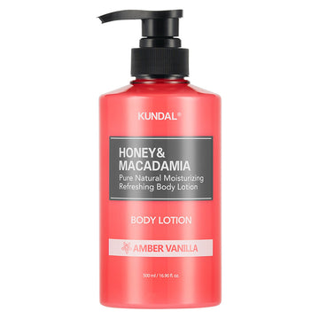 KUNDAL Honey & Macadamia Pure Body Lotion 500ml - Amber Vanilla
