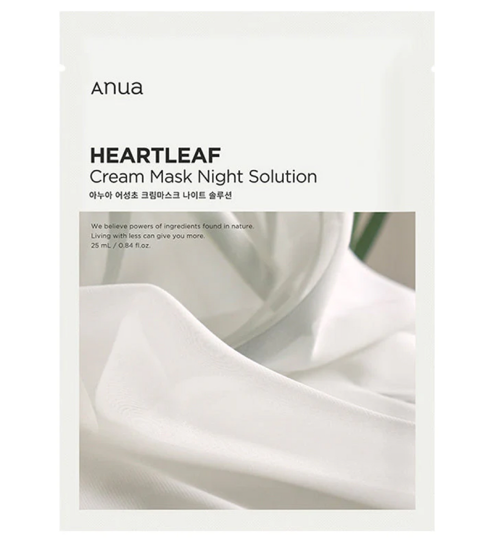 ANUA HEARTLEAF CREAM MASK NIGHT SOLUTION 25ml (1PC)