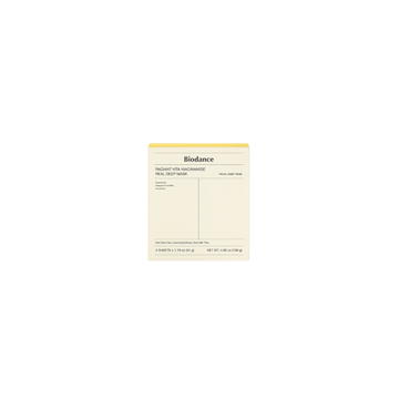 Biodance Radiant Vita Niacinamide Real Deep Mask 1Box (34g x 4ea)