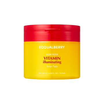EQQUALBERRY Vitamin Illuminating Toner Pads 180ml 70Pads