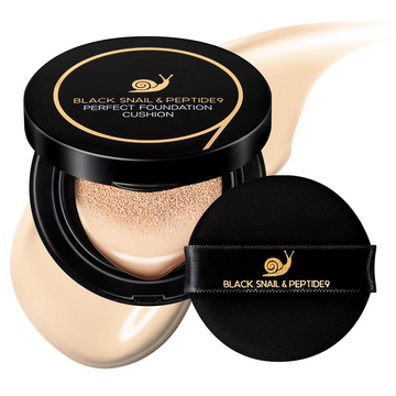 FARMSTAY BLACK SNAIL & PEPTIDE9 PERFECT FOUNDATION CUSHION 21