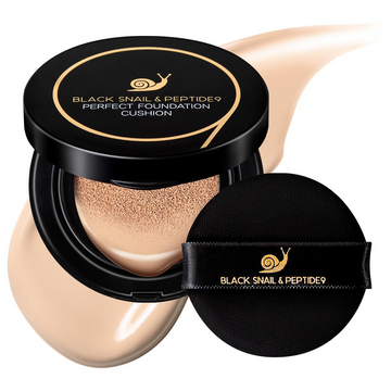 FARMSTAY BLACK SNAIL & PEPTIDE9 PERFECT FOUNDATION CUSHION 23
