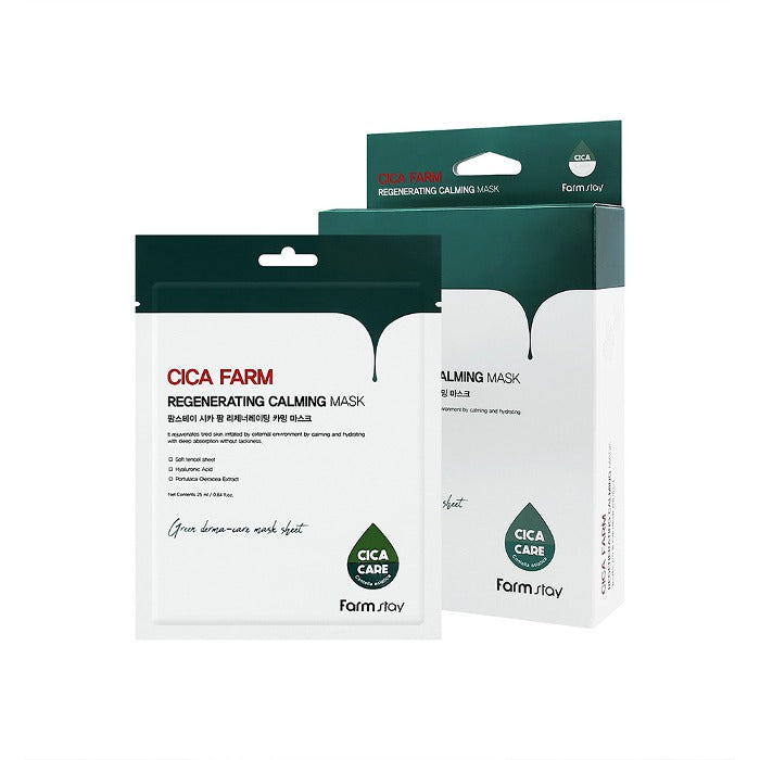 FarmStay Cica Farm Regenerating Calming Mask 25ml x 10