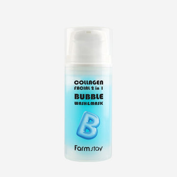 FarmStay Collagen Facial 2 In 1 Bubble Wash & Mask 100ml