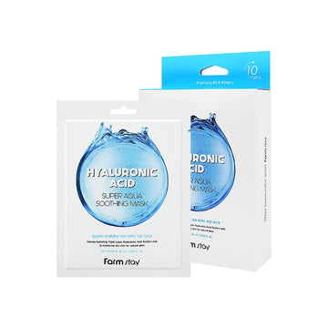 FarmStay Hyaluronic Acid Super Aqua Soothing Mask 25ml x 10