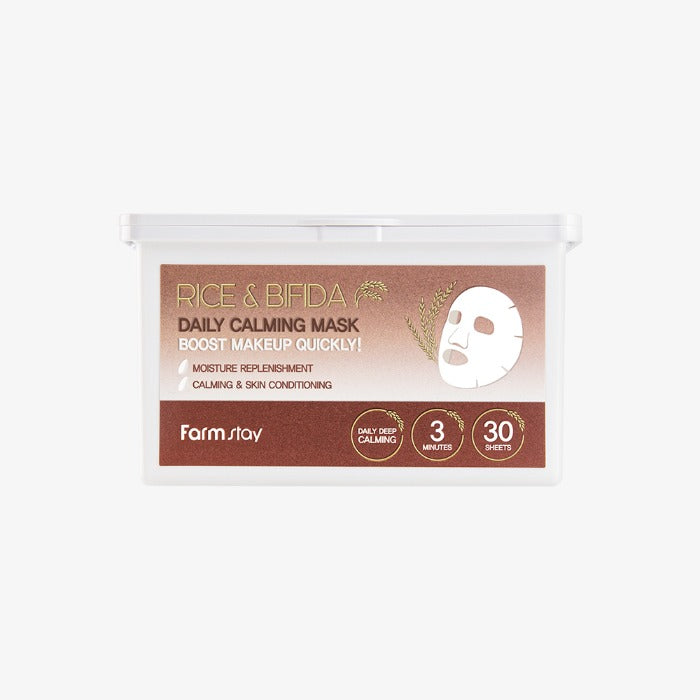 FarmStay Rice & Bifida Daily Calming Mask 350g x 30