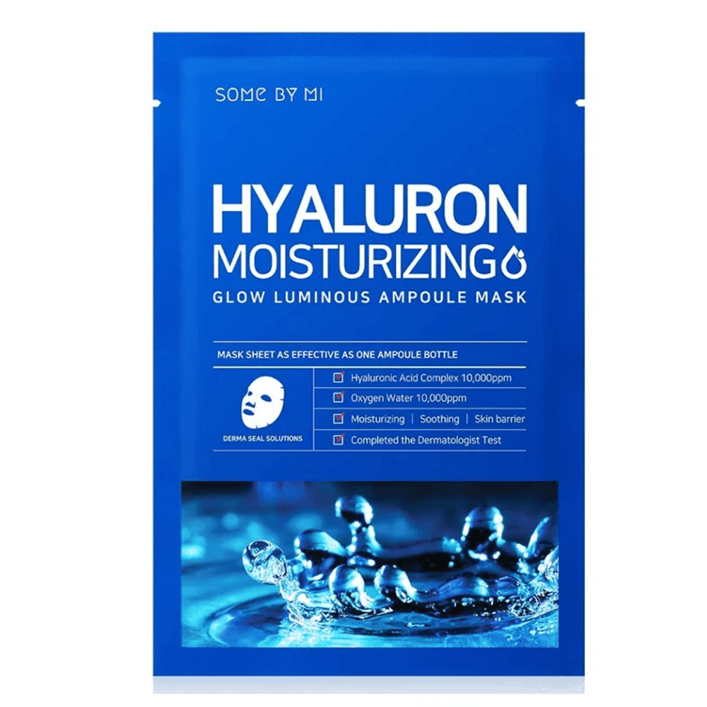 SOME BY MI HYALURON MOISTURIZING GLOW LUMINOUS AMPOULE MASK