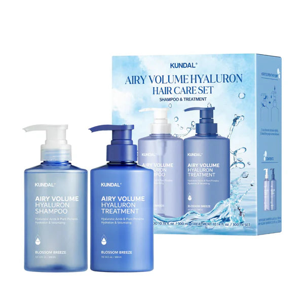 KUNDAL Airy Volume Shampoo + Treatment 300ml - Blossom Breeze