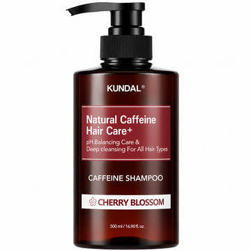 KUNDAL Caffeine Shampoo 500ml - Cherry Blossom