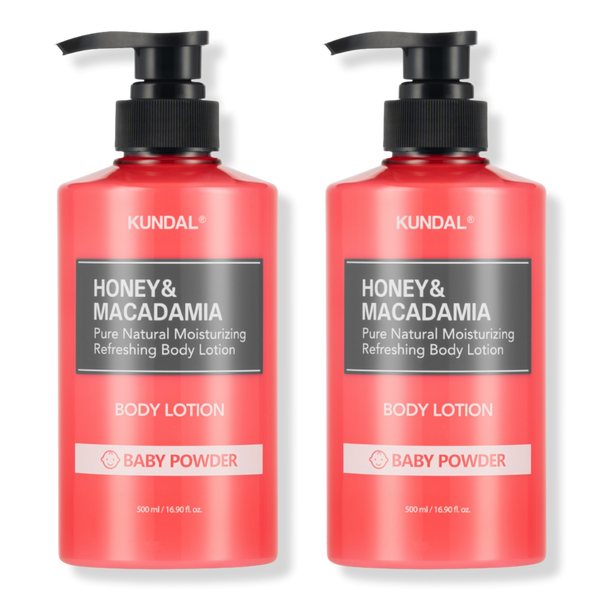 KUNDAL Honey & Macadamia Pure Body Lotion 500ml - Baby Powder
