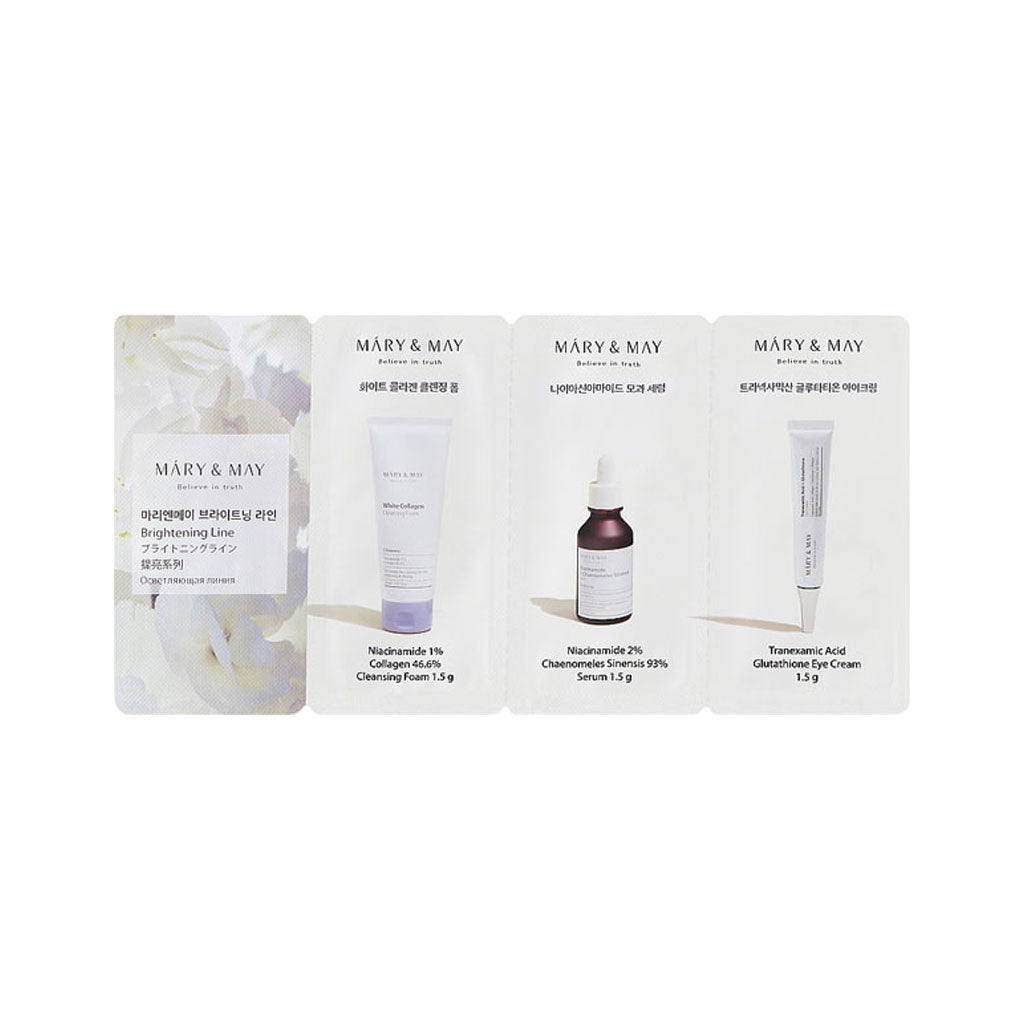 Mary&May Brightening line 3sku sachet 1.5gx3