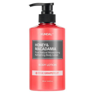 KUNDAL Honey & Macadamia Pure Body Lotion 500ml - Pink Grapefruit