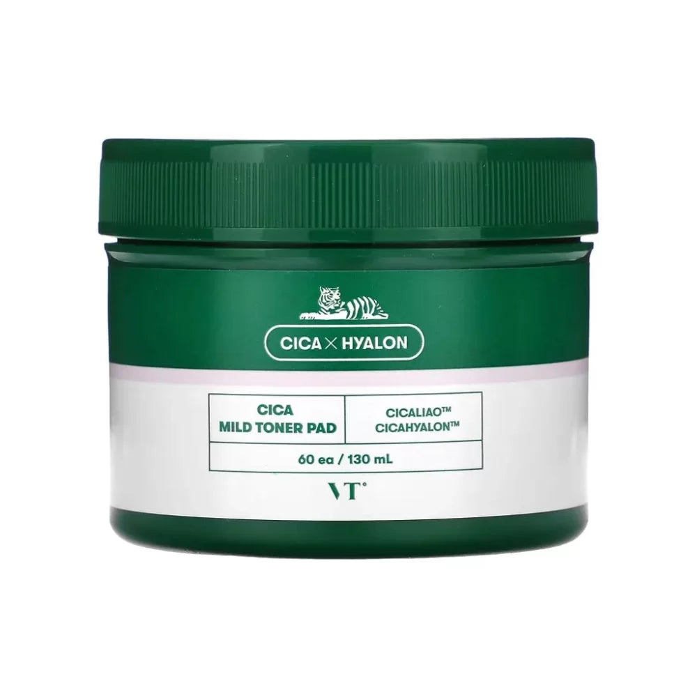 VT Cosmetics  CICA MILD TONER PAD (60ea, 130ml)