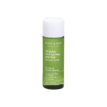 Mary&May Vegan CICA Tea Tree AHA PHA Blemish Toner 30ml