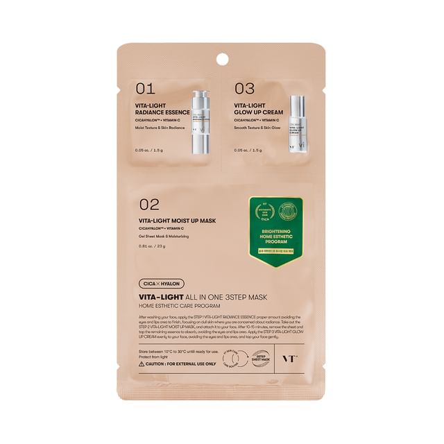 VT Cosmetics  VITA-LIGHT ALL IN ONE 3STEP MASK