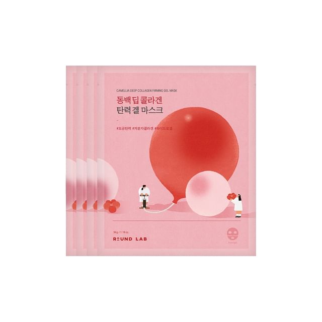 ROUND LAB CAMELLIA DEEP COLLAGEN FIRMING GEL MASK 34ml (4ea)