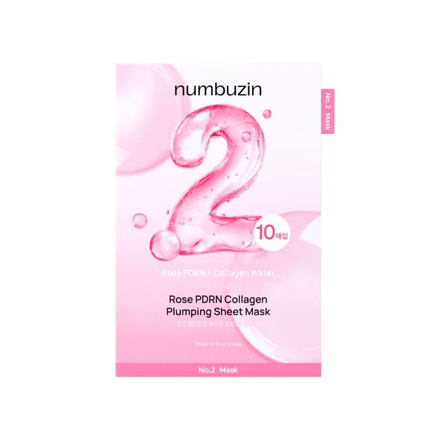 Nambuzin No.2 Rose PDRN Collagen Plumping Sheet Mask (10ea)