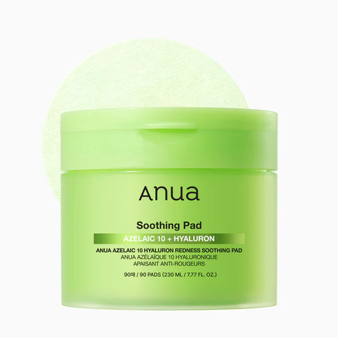 ANUA AZELAIC 10 HYALURON REDNESS SOOTHING PAD 230ml (90EA)