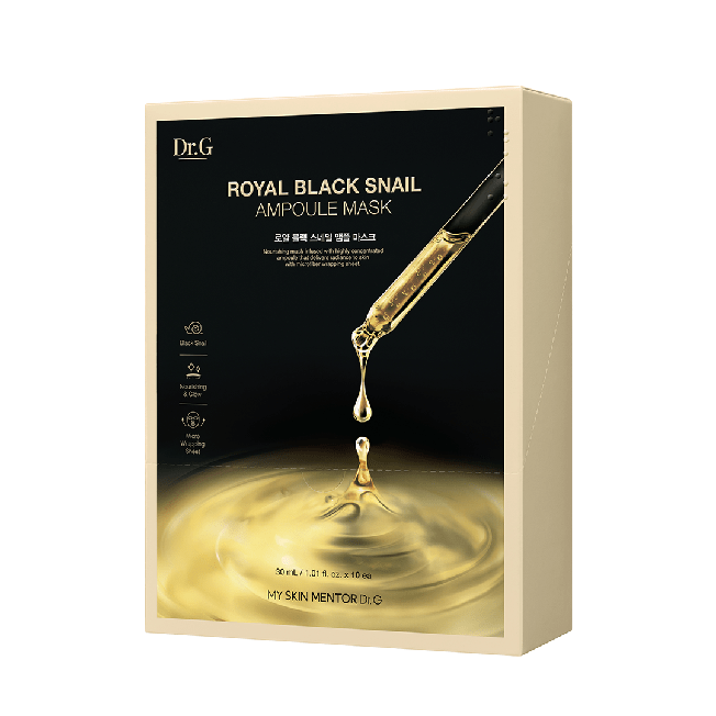 DR.G ROYAL BLACK SNAIL AMPOULE MASK 30ML*10EA