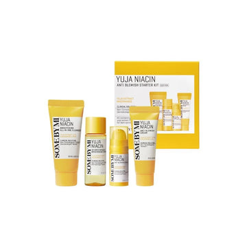 SOME BY MI YUJA ANTI BLEMISH STARTER KIT
[Cleanser 30ml, Toner 30ml, Serum 10ml, Cream 20ml]