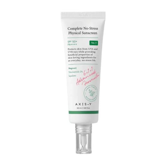 Axis-Y OTC Packaging Version Complete No-Stress Physical Sunscreen V.3 50ml