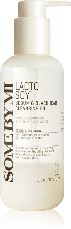SOME BY MI LACTOSOY SEBUM & BLACKHEAD CLEANSING OIL [200ml]
