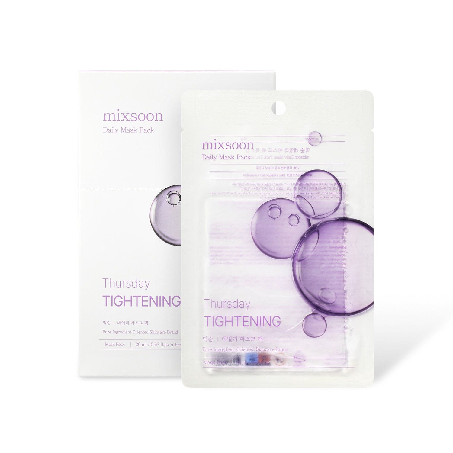 Mixsoon  Daily Mask Pack Thursday [20ml*10ea]