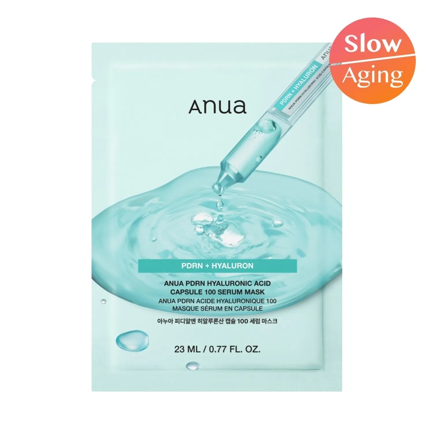 ANUA PDRN HYALURONIC ACID CAPSULE 100 SERUM MASK 23ml (1PC)