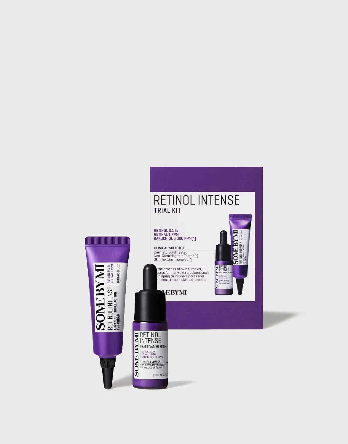 SOME BY MI RETINOL INTENSE TRIAL KIT
[Serum 10ml, Eye Cream 10ml]