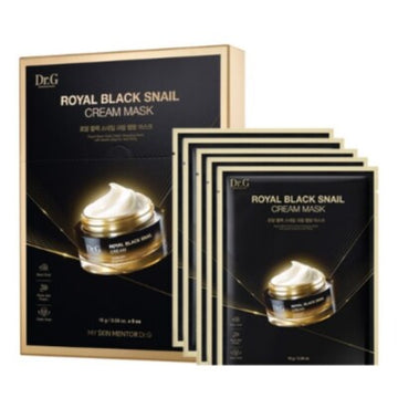 DR.G ROYAL BLACK SNAIL CREAM MASK_5P