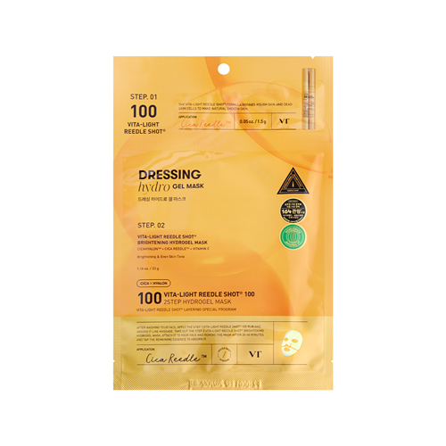 VT Cosmetics VITA-LIGHT REEDLE SHOT 100 2STEP HYDROGEL MASK (1.5G+33G)