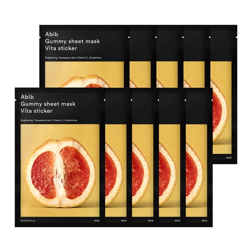 Abib GUMMY SHEET MASK VITA STICKER SET (27ML*10EA)