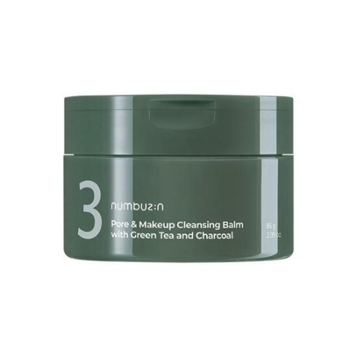 NO.3 PORE & MAKEUP CLEANSING BALM WITH GREEN TEA AND CHARCOAL 85G