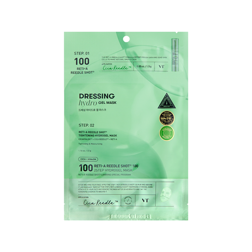VT Cosmetics RETI-A REEDLE SHOT 100 2STEP HYDROGEL MASK (1.5G+33G)