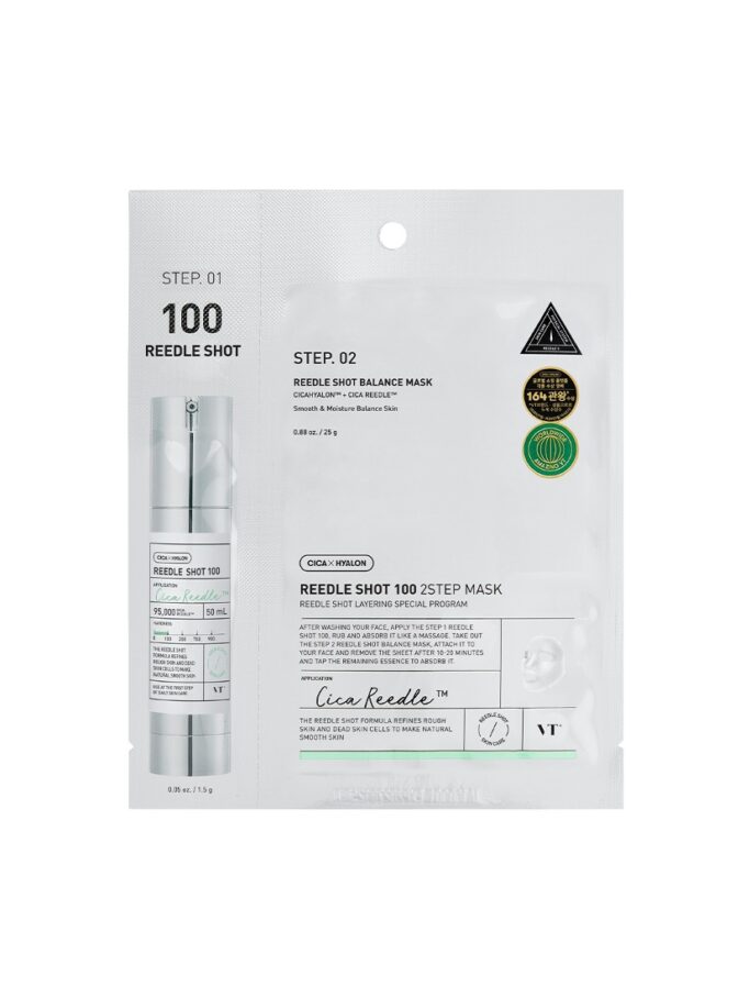 VT Cosmetics REEDLE SHOT 100 2-STEP MASK (1.5G+25G)*5EA