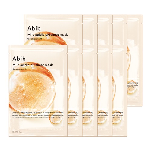 Abib MILD ACIDIC PH SHEET MASK GLUTATHIOSOME FIT (30ML*10EA)