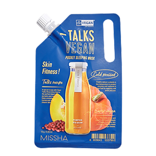 MISSHA TALKS VEGAN SQUEEZE POCKET SLEEPING MASK (SKIN FITNESS) 10G