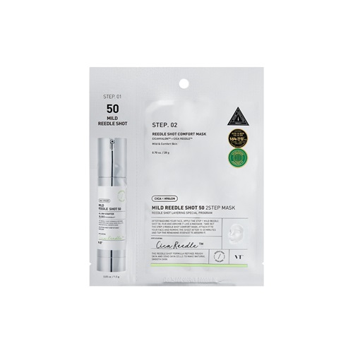 VT Cosmetics MILD REEDLE SHOT 50 2-STEP MASK (1.5G+25G)