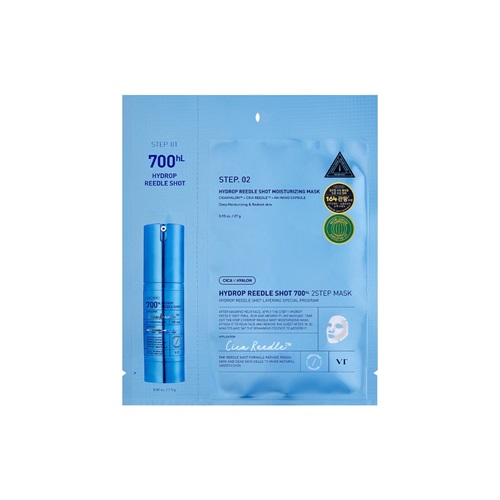 VT Cosmetics HYDROP REEDLE SHOT 700hL 2 STEP MASK (1.5G+27G)