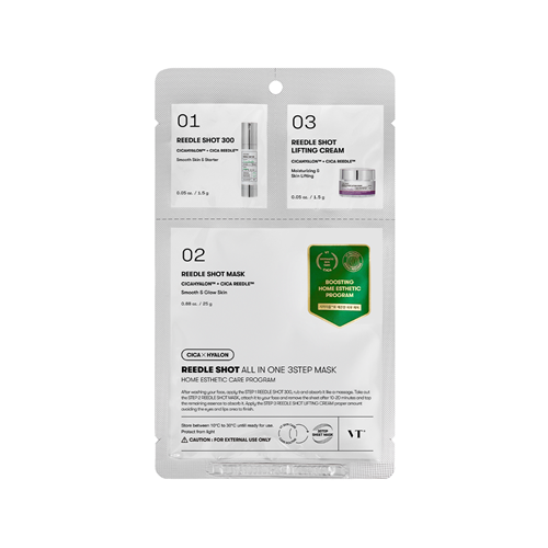 VT Cosmetics REEDLE SHOT ALL IN ONE 3STEP MASK (1.5G+1.5G+25G)