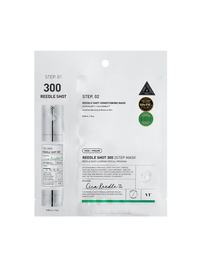 VT Cosmetics REEDLE SHOT 300 2-STEP MASK (1.5G+25G)*5EA