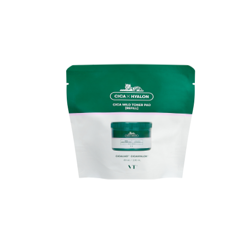 VT Cosmetics CICA MILD TONER PAD REFILL (60EA) 130ML